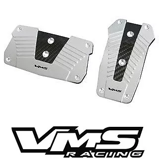 Vms Racing Aluminum Pedal Pad Cover Kit Auto Transmission At 2pc - Silver • $24.99