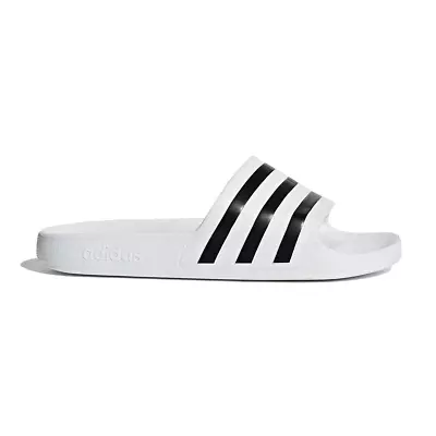 Adidas Adilette Aqua Slides Sandals - Unisex - White/Black/White • $47.95