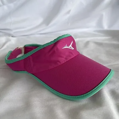 MIZUNO JAPAN Hat Women's Pink Green Visor Watermelon Running Tennis Pickleball  • $17.44