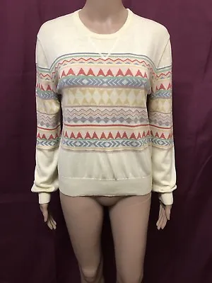 Vanishing Elephant Jumper Sweater Womens ~ Size 8 ~ Great Cond Geometric Design • $71.96