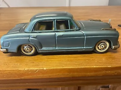 1950’s-60’s Bandai Mercedes Benz 2/9 Japan Litho Tin Friction Car Blue 8” • $199