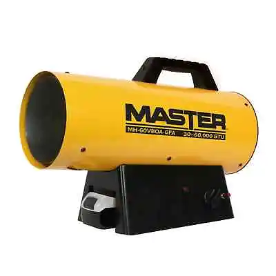 Master 60000 BTU Battery Operated  LP Forced Air Heater - Variable O/P-  • $252