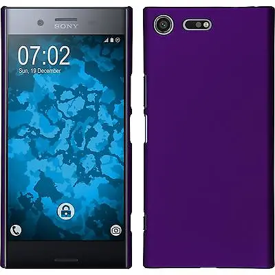 $7.59 • Buy Hardcase For Sony Xperia XZ Premium Rubberized Purple Cover + Protective Foils