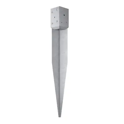 NEW Durable Square Wood Post Anchors 4in Fits 3-1/2in Posts EZ Install Galvanize • $34.12