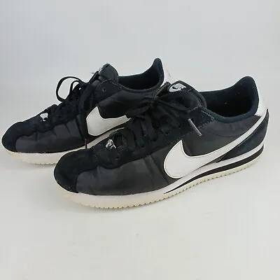 Nike Cortez 72 Mens Sneakers Black And White Size US 10/ UK 9/ EUR 44 • $69.95