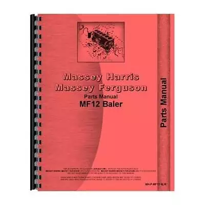 Parts Manual Fits Massey Ferguson 12 • $50.54