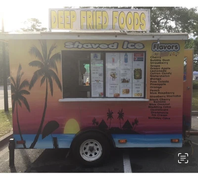 $22050 • Buy 6 X 10 Shaved Ice / Snow Cone Concession Trailer - Equipped  Including Supplies