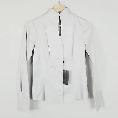 RHODES & BECKETT Womens Size 4 Alice Grey Shirt NEW + TAGS RRP $199 • $65
