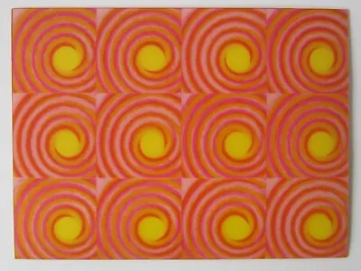 Moving Orange Swirls 1960's Vari-Vue Motion Lenticular Picture Fantastic Effects • $24.95