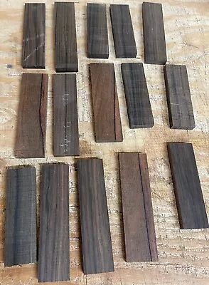 4 Pack Of Ukulele Bridges Malaysian Blackwood Ebony .375 X 1 1/2 X 5  2623-4 • $20