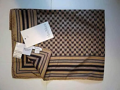 WEEKEND MAXMARA 100% Silk 30  Scarf Brand New In Bag RN 73136 Made In Italy  • $33