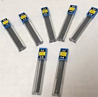 Mechanical Pencil Lead Refills 12 Pieces Each 7 Packs 84 Pieces 0.5mm HB 60 Mm • $6.75