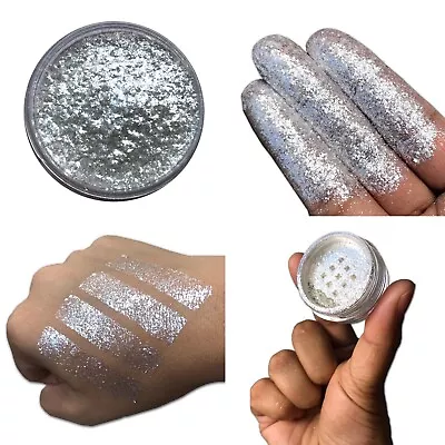 Loose Pigment Nail Dust Powder Glitter Eyeshadow Dazzle Shimmer Diamond Pearl UK • £3.99