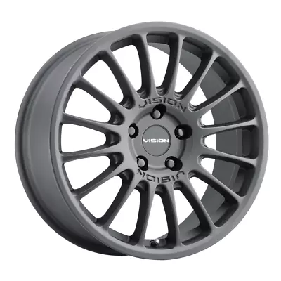 Vision 18x8 Wheel Satin Black 477 Monaco 5x112 +38mm Aluminum Rim • $201.99