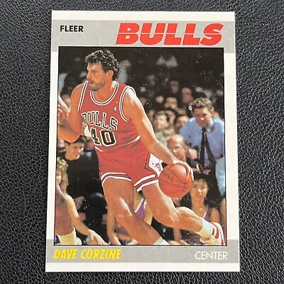 Dave Corzine 1987 Chicago Bulls 87-88 Fleer Basketball Nba #22 Of 132 Pack Fresh • $1.02