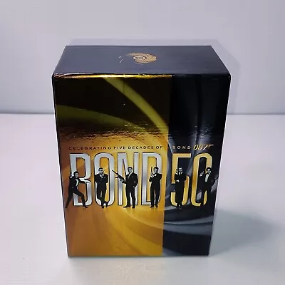 James Bond 50 Years Box Set DVDs All 21 Discs In Good Condition R4 2012 • $69.95