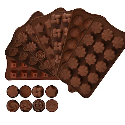 Silicone Candy Chocolate Molds Flower Shape Baking Mold Cake Decorations • £3.59
