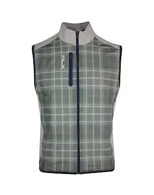 Rlx Ralph Lauren Golf Plaid Hybrid Full Zip  Waistcoat. Size M • £55