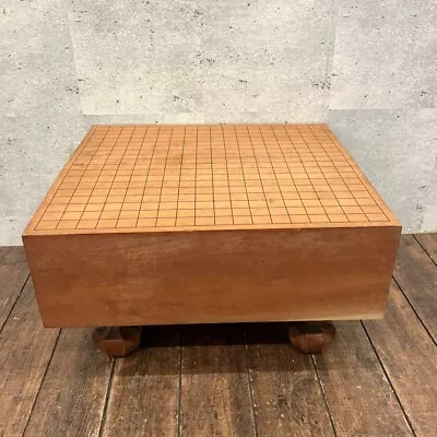 Japanese Go-Board Goban IGO Game W/ Legs Old Scratches Vintage Fedex Used F/S • $220