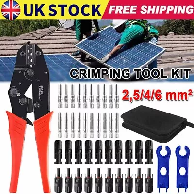 Solar Crimper MC4 PV Crimping Pliers Cable Terminals Tool Panel Cable Connector • £20