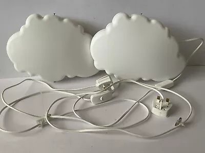 IKEA Wall Light Lamp Kids Children’s Cloud X 2 Dromsyn Nursery Night *NO BULBS* • £19.99