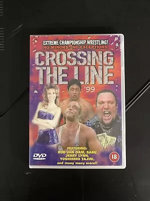 *RARE AF* ECW Crossing The Line 1999 DVD Feat. Rob Van Dam & Steve Corino • £39.99