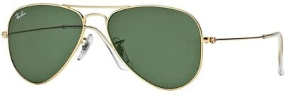 $97.80 • Buy Ray-Ban Aviator Small Arista Metal Green 52 Mm Sunglasses RB3044 L0207 52