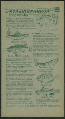 Nabisco Straight Arrow Card Book 4 #20 Good Fishing 1952 • $9.99