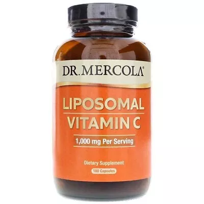 Dr. Mercola Liposomal Vitamin C 1000mg 180 Count Exp 05/2024 • $21.95