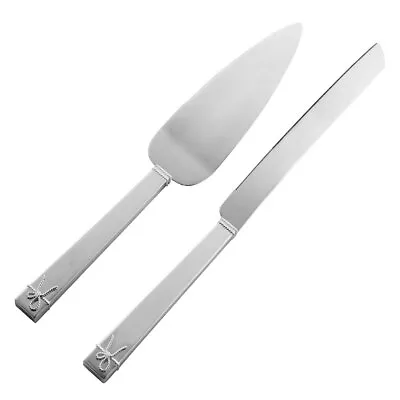 NEW Wedgwood Vera Wang Love Knots Cake Knife & Trowel Set • $124