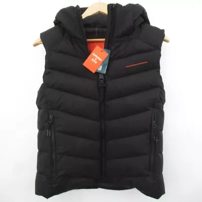 Superdry Hooded Microfibre Padded Gilet Bodywarmer Women's UK 12 BNWT RRP £89.99 • $77.43