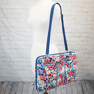 ❤️ VERA BRADLEY Summer Cottage Laptop Portfolio Briefcase Hard Clamshell Floral • $14.99