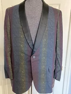 Vtg 50s After Six By Rudofker Informal Comfort In Formal Wear Smoking Jacket 42R • $150