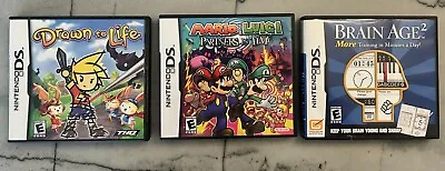 Mario & Luigi: Partners In Time (Nintendo DS 2005) IN BUNDLE With 2 Other Games • $70