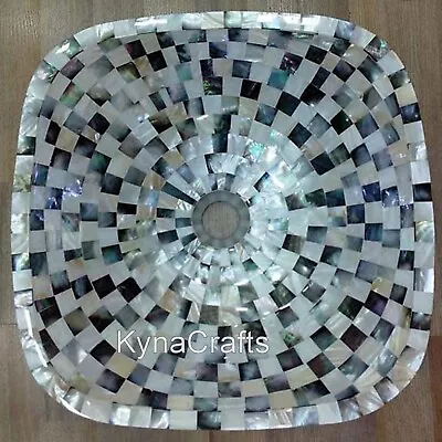White Marble Decorative Vesse Gemstone Random Work Counter Top Sink For Hotel • $778.50