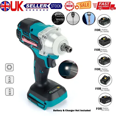 1/2  Driver Cordless Impact Wrench Brushless 520Nm For 18V Makita Li-ion Battery • £21.90