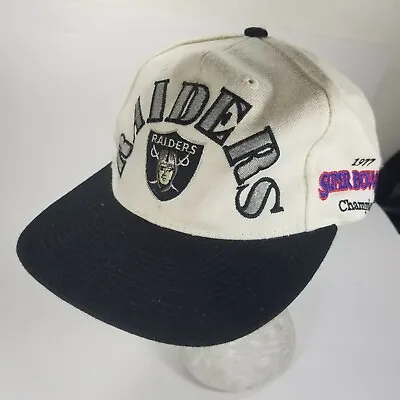 Vtg 80's Los Angeles Oakland Raiders Annco Pro Model Snapback Hat Arches • $249.99