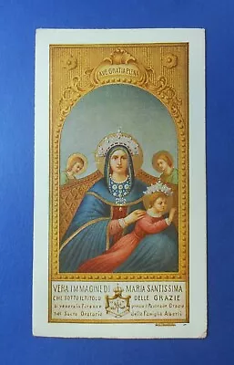 Santino HolyCard Maria SS Delle Grazie Venerated In Florence Alberti Family 1918 • £6.04