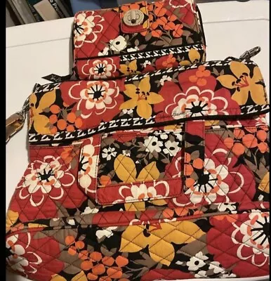 Vera Bradley Floral Tote With Matching Wallet  • $50