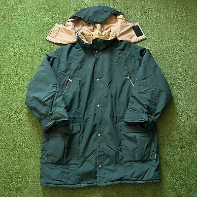 Vintage 90’s L.L. Bean Maine Warden’s Parka Green Zip-Up Long Jacket XL • $150