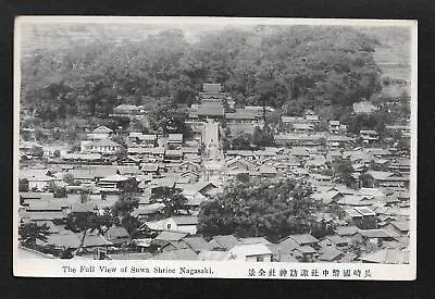 Vintage Nagasaki View Of Suwa Shrine Japan Japanese Postcard • $4.99