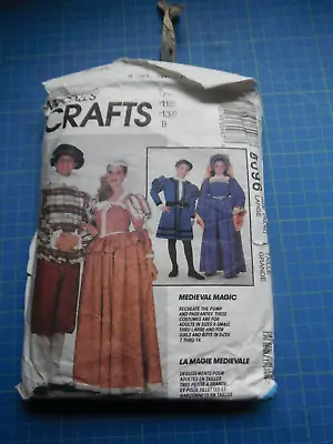 £12 • Buy McCall’s Costume Sewing Pattern 6096 Renaissance Medieval Adult L