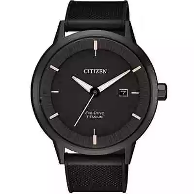 Citizen Men's Super Titanium Eco-Drive Black Calendar Watch 42MM BM7425-11H • $105.99