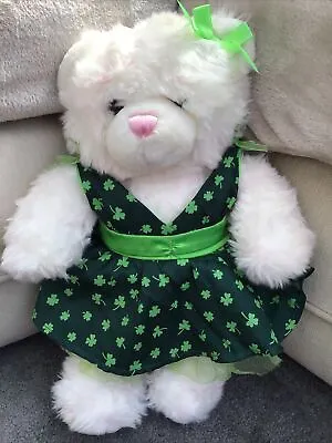 £5 • Buy Build A Bear And 🍀St Patricks Day Green DRESS 4 Leaf Clover VGC