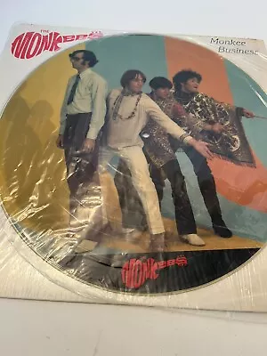 MONKEES Monkee Business Rhino 701 POP ROCK PICTURE DISC 1982 33RPM • $42.46