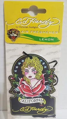 Ed Hardy By Christian Audigier Rose Air Freshener Lemon Scent New • $13.06