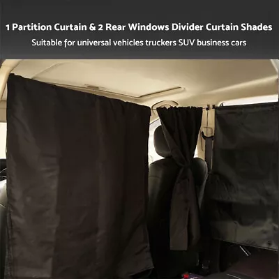 Curtain Sun Shade Car Divider Car Privacy Curtain Suitable For Van SUV Truck • $19.99