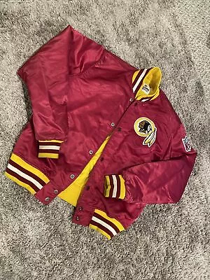 Vtg Washington Redskins Commanders Proline Starter Bomber Satin Jacket Medium US • $299.99