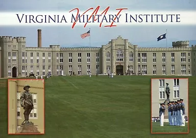 Virginia Military Institute Lexington Virginia Stonewall Jackson Statue Postcard • $1.99