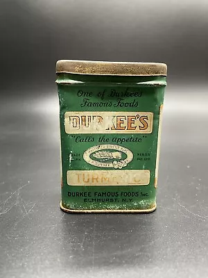 Durkee’s Turmeric Spice Vintage Tin  • $10